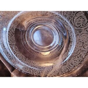 Paden City Frost Console Bowl Vintage Elegant Depression Glass Centerpiece Dish